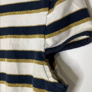 Cache Bodysuit - Striped / metallic threads